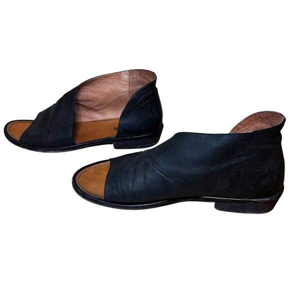 Free People Mont Blanc Sandals Asymmetrical Black Size 40 - Picture 3 of 8